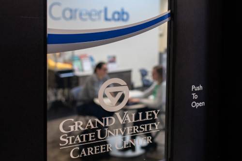 Career Services. Entrance to the GVSU Career Center